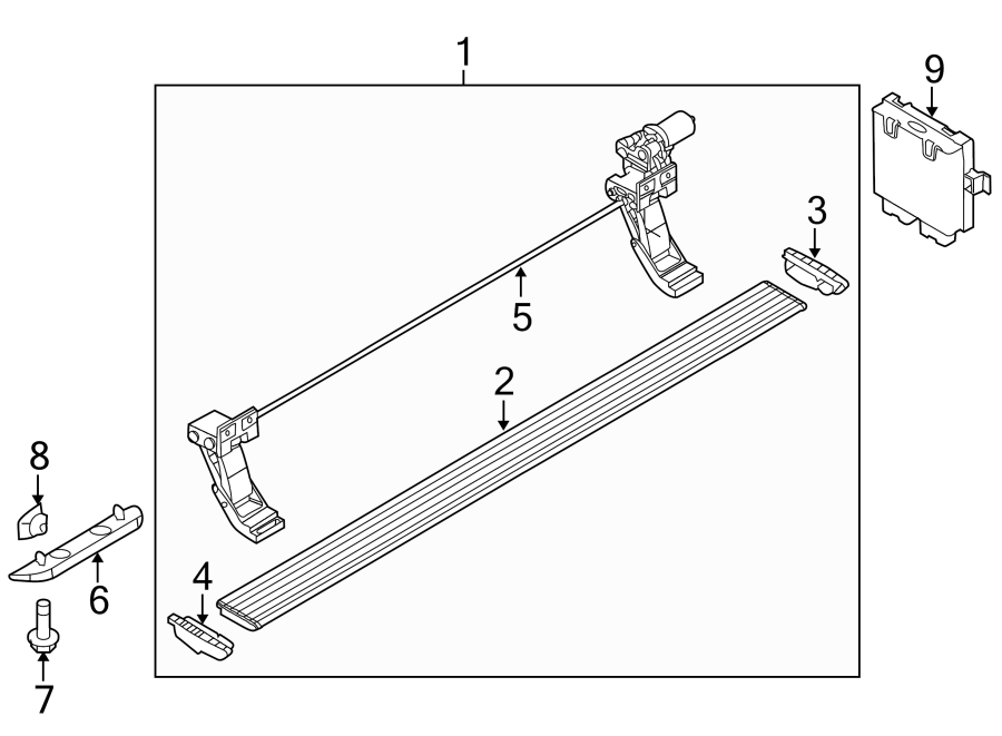 Diagram RUNNING BOARD. for your 2013 Ford