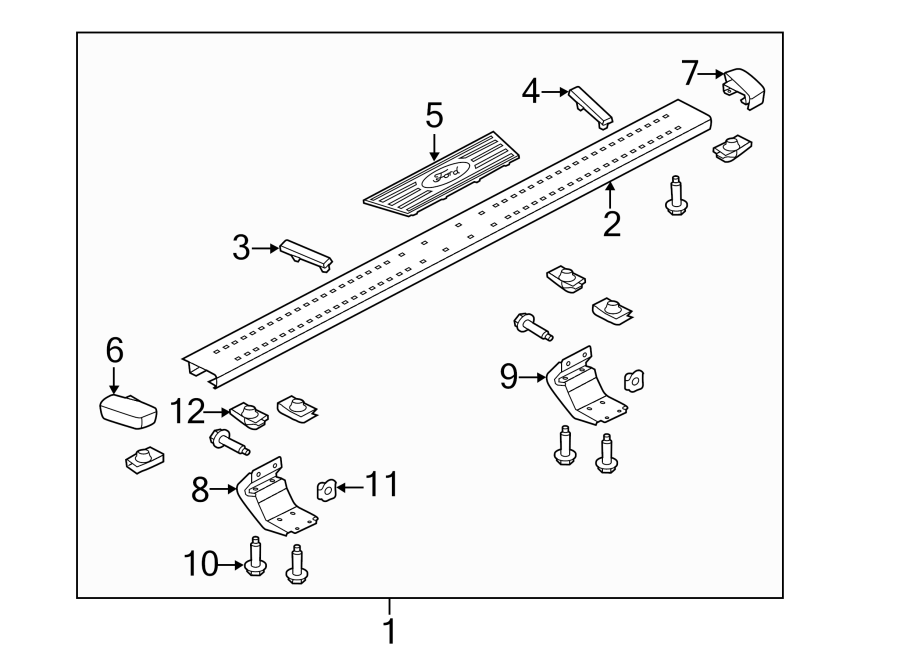 Diagram Running board. for your 2011 Lincoln MKZ   