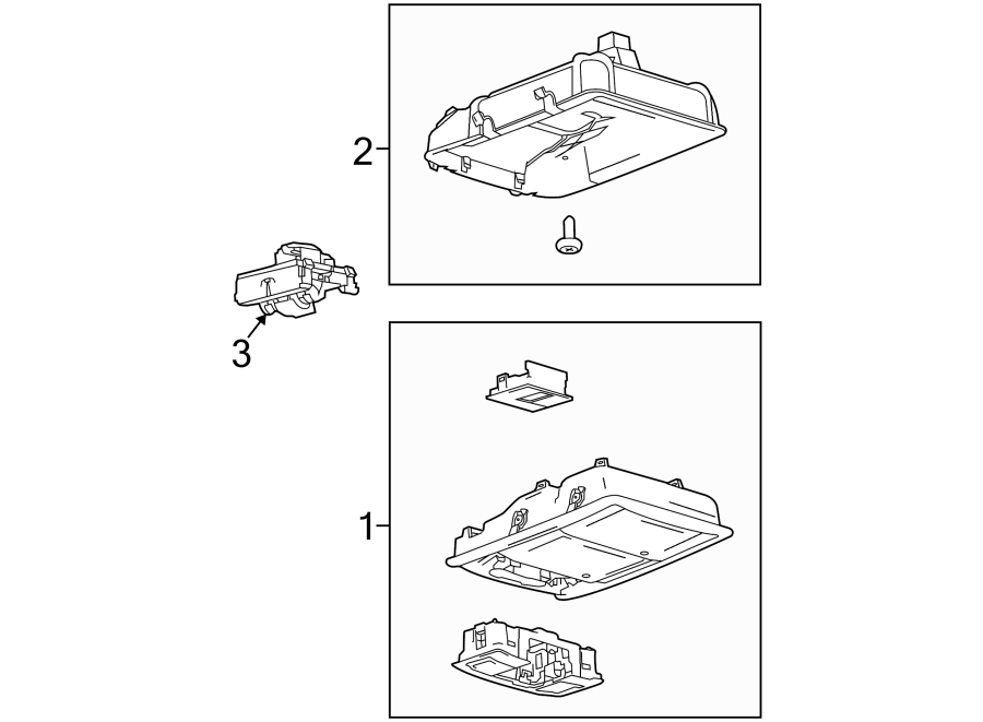 Ford F-150 Center Console. W/O STORAGE, w/power rear - BL3Z18519A70BA