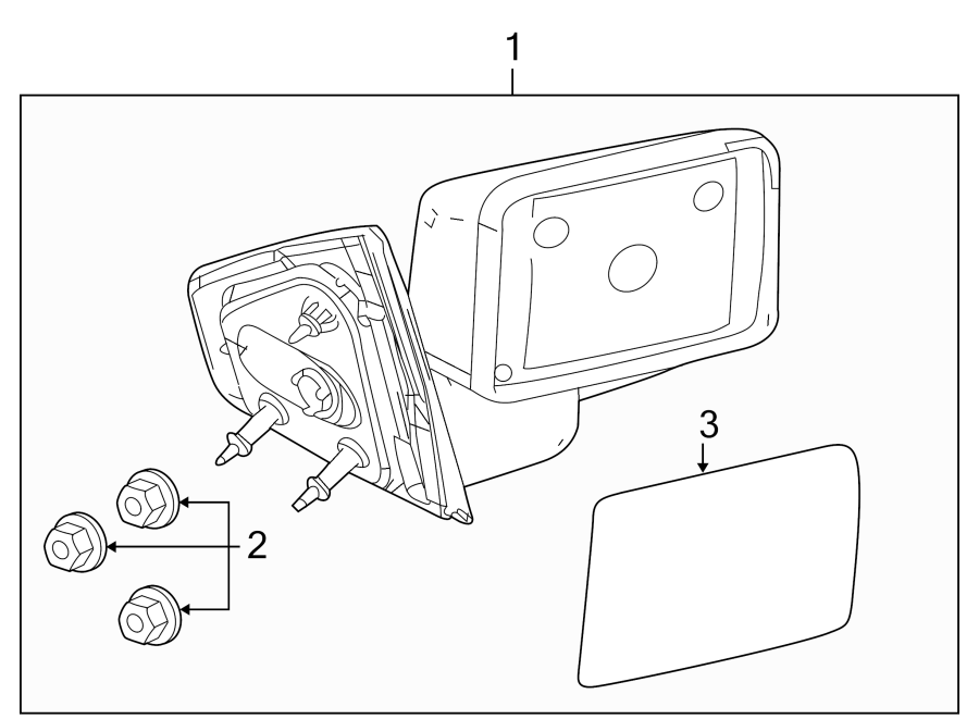 Diagram FRONT DOOR. OUTSIDE MIRRORS. for your 1993 Ford F-150   