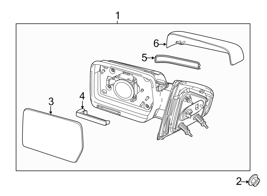 Diagram FRONT DOOR. OUTSIDE MIRRORS. for your Ford F-150  