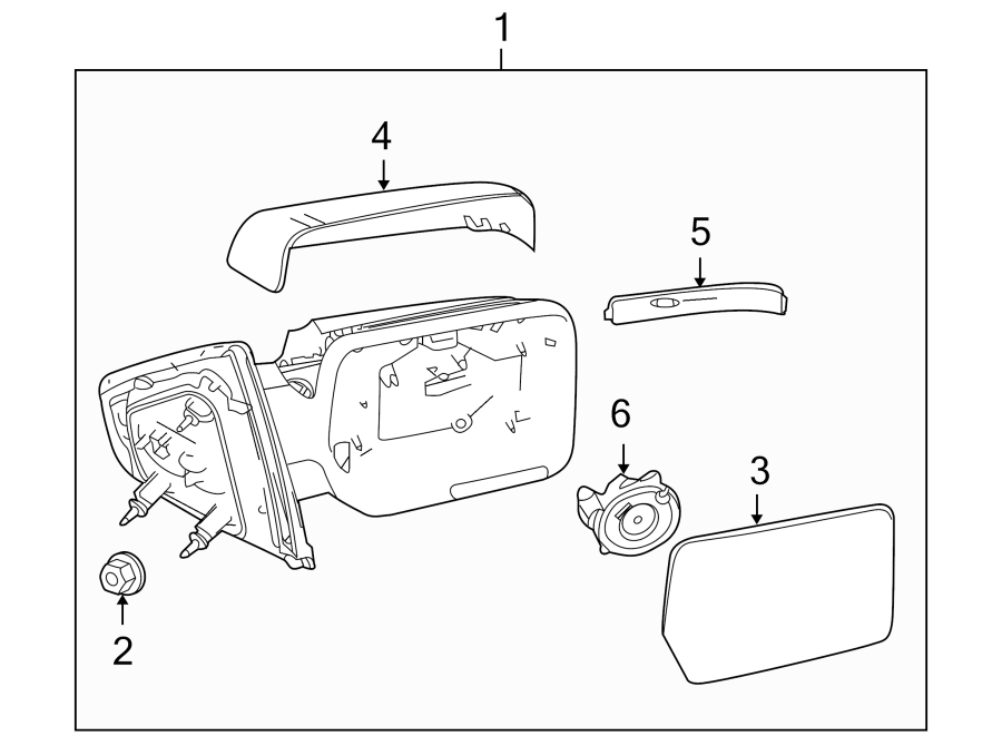 Diagram FRONT DOOR. OUTSIDE MIRRORS. for your 1993 Ford F-150   