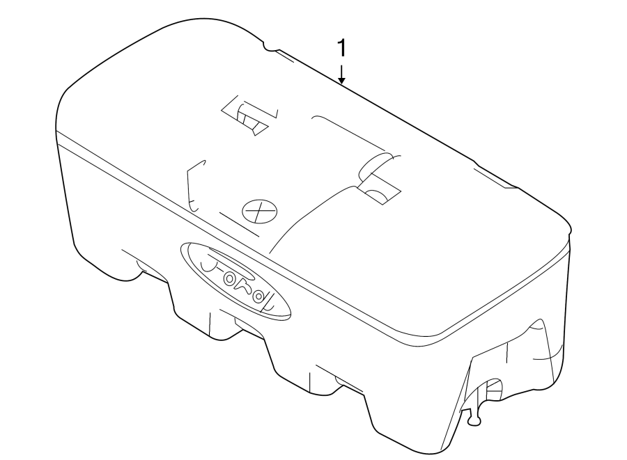 Diagram PICK UP BOX. STORAGE COMPARTMENT. for your 2009 Ford F-150 4.6L Triton V8 A/T 4WD XL Extended Cab Pickup Fleetside 