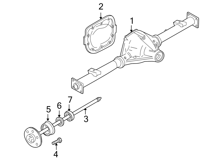 Diagram REAR SUSPENSION. REAR AXLE. for your 2011 Ford F-150 5.0L V8 FLEX A/T RWD FX2 Extended Cab Pickup Fleetside 