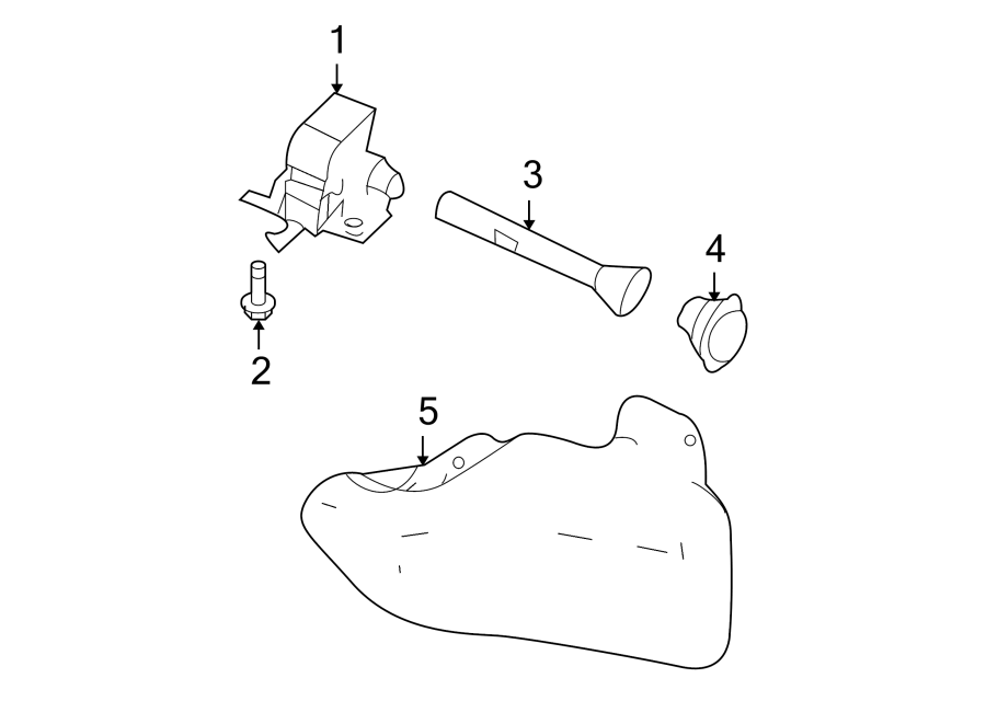 Diagram SPARE TIRE CARRIER. CARRIER & COMPONENTS. for your Ford