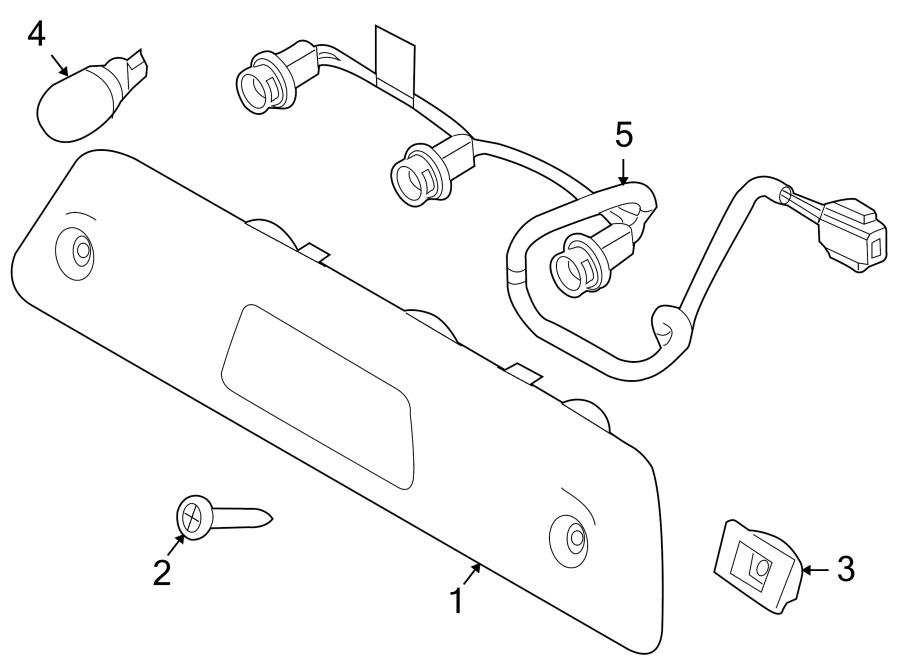 Diagram REAR LAMPS. HIGH MOUNTED STOP LAMP. for your 2012 Ford F-150  XL Extended Cab Pickup Fleetside 