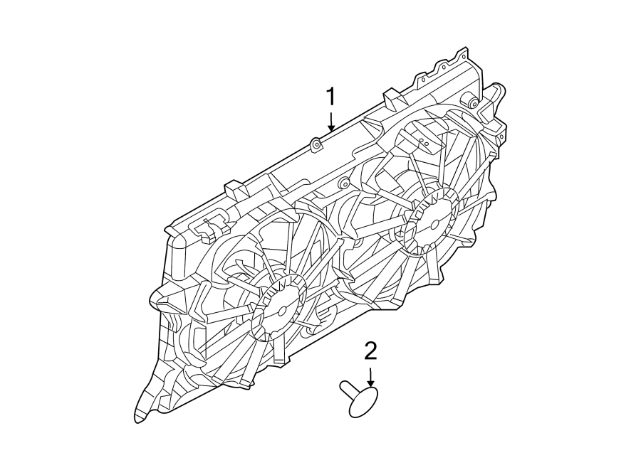 Diagram COOLING FAN. for your 2011 Ford F-150 5.0L V8 FLEX A/T RWD XLT Standard Cab Pickup Fleetside 