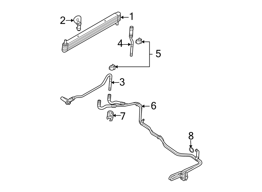 Diagram TRANS OIL COOLER. for your 2014 Ford Taurus   