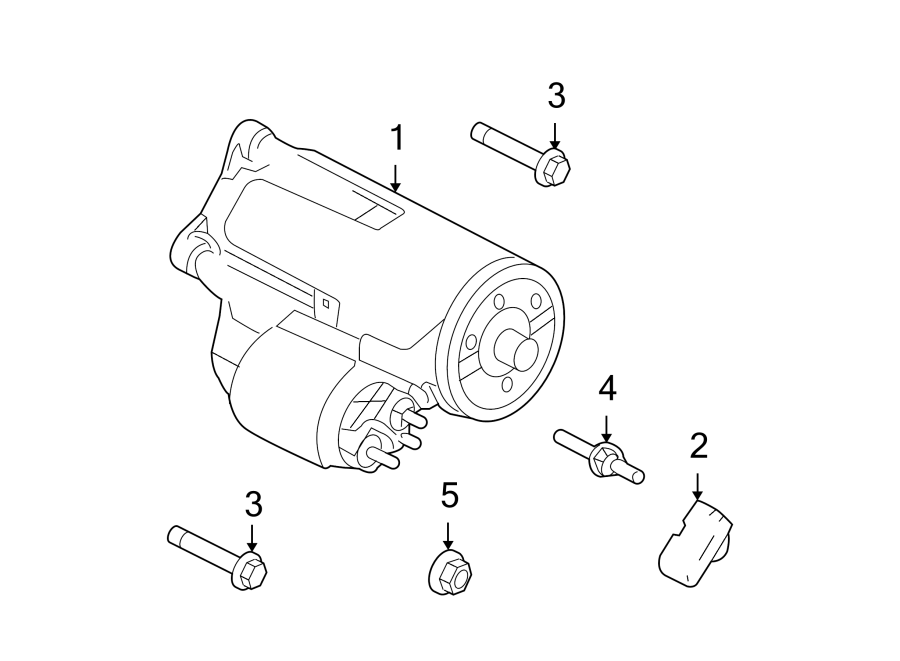 Diagram STARTER. for your 2010 Ford E-150 5.4L Triton V8 FLEX A/T XLT Standard Passenger Van 