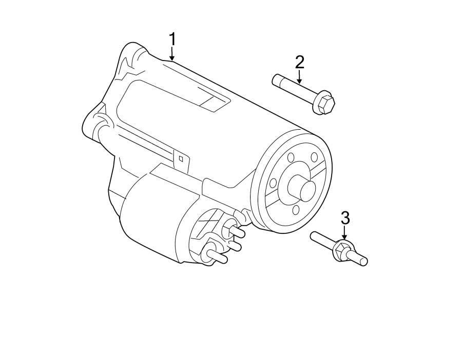 Diagram STARTER. for your Ford