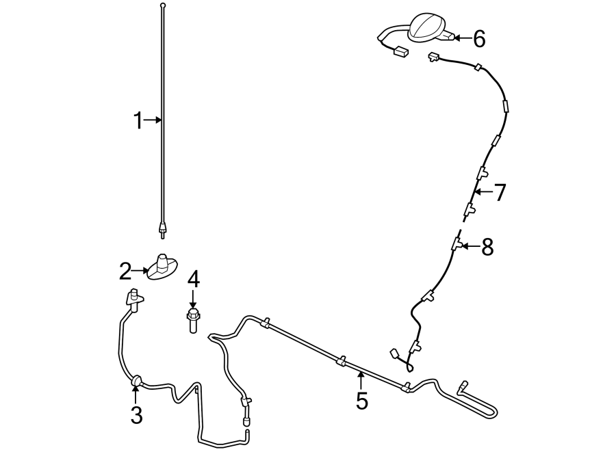 Diagram ANTENNA. for your Ford F-150  