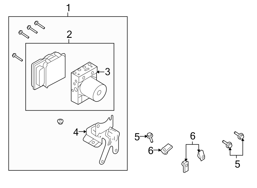 Diagram Abs components. for your 2015 Lincoln MKZ   