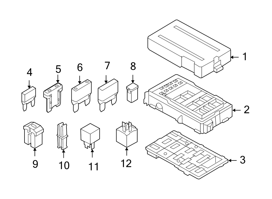 Diagram FUSE & RELAY. for your 2017 Lincoln MKZ Reserve Sedan  