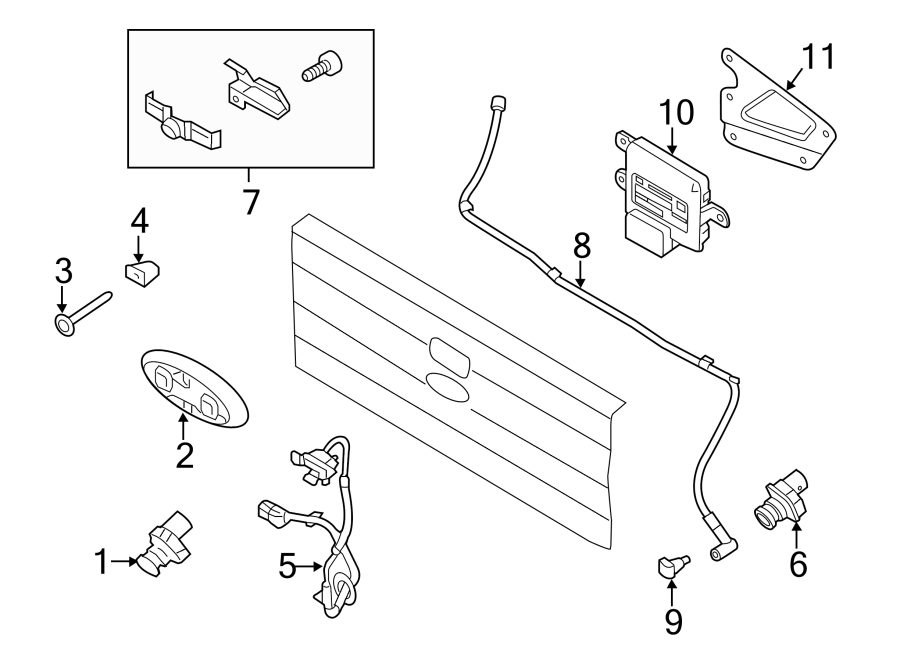 Diagram ELECTRICAL COMPONENTS. for your 2011 Ford F-150 6.2L V8 A/T 4WD Platinum Crew Cab Pickup Fleetside 