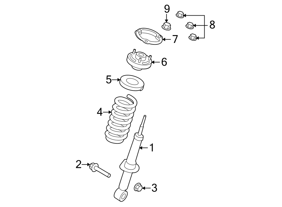 Diagram FRONT SUSPENSION. STRUTS & COMPONENTS. for your 2011 Ford F-150   