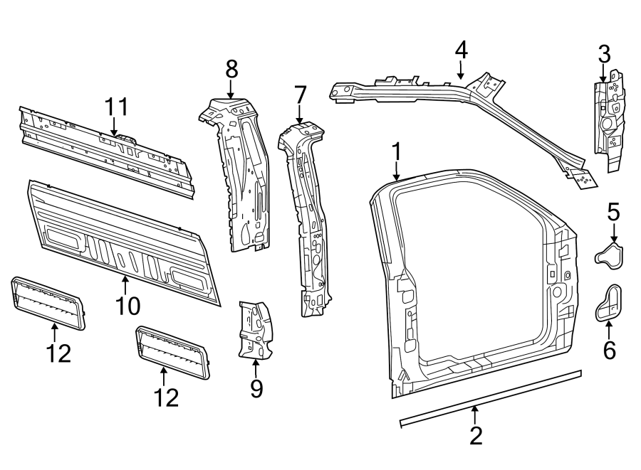 APERTURE PANEL. BACK PANEL. Diagram