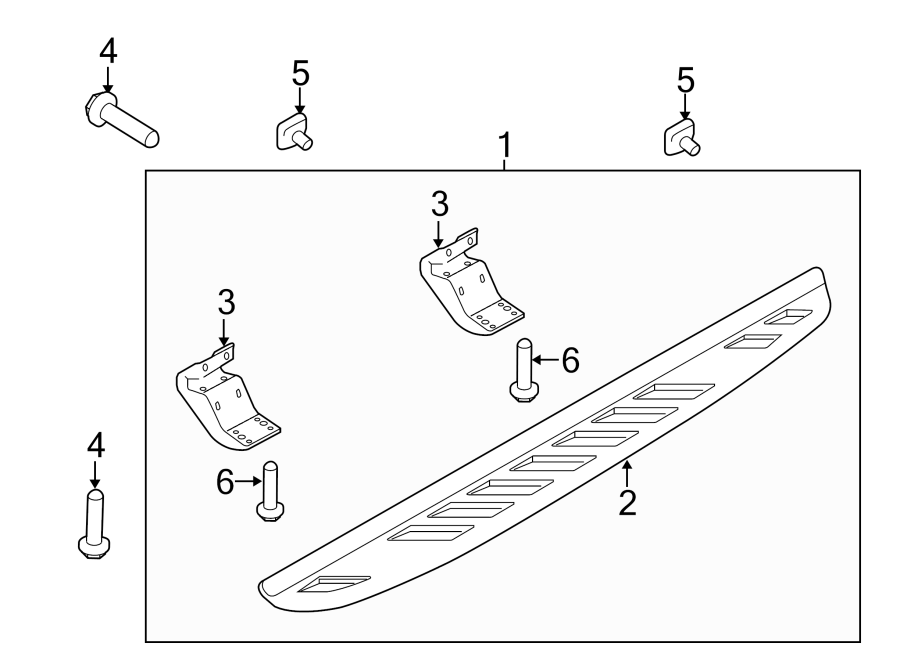 Diagram RUNNING BOARD. for your Ford F-150  