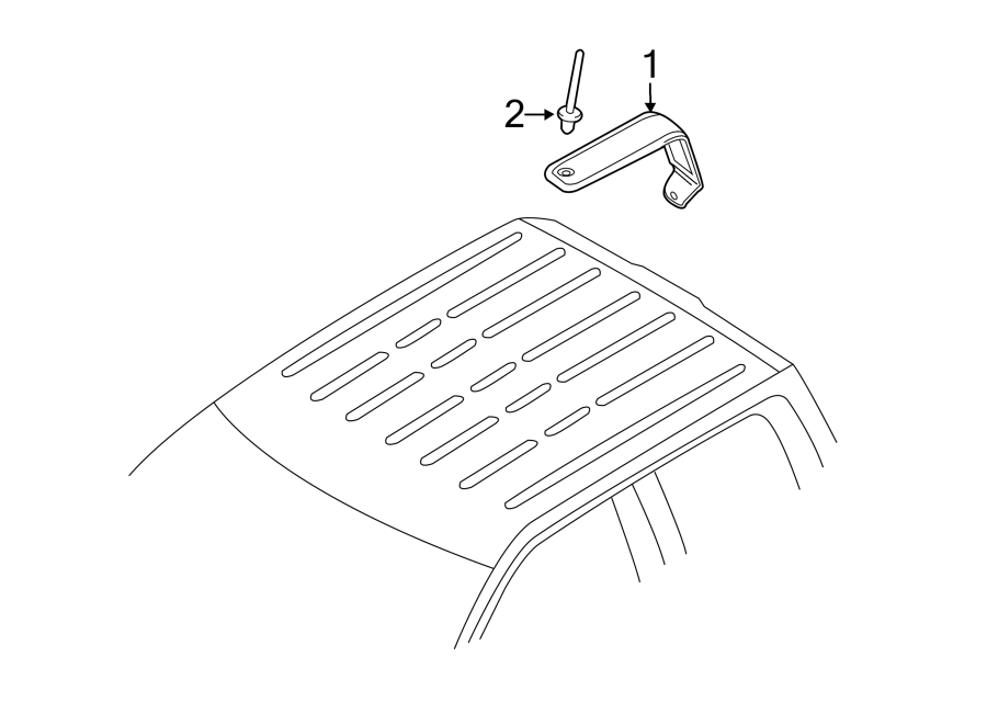 Diagram EXTERIOR TRIM. for your 2010 Ford E-150 5.4L Triton V8 FLEX A/T XLT Standard Passenger Van 