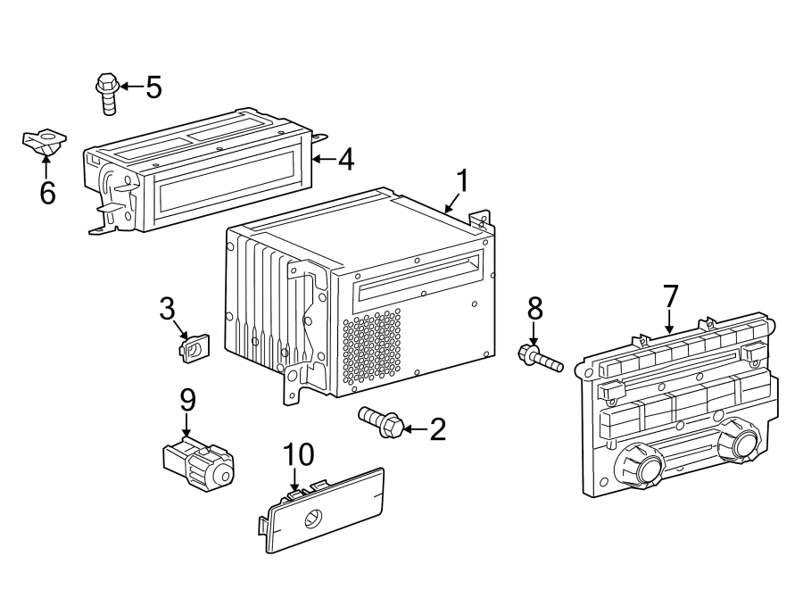 Diagram INSTRUMENT PANEL. SOUND SYSTEM. for your 2022 Ford F-150   