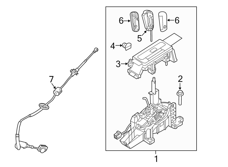 Diagram FRONT CONSOLE. for your Ford