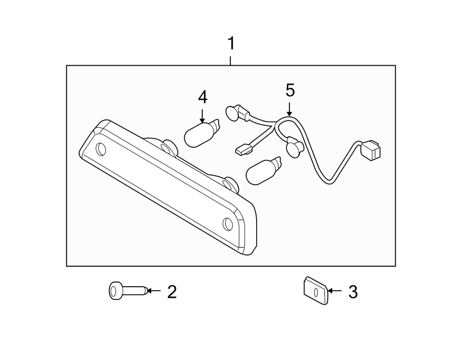 Diagram REAR LAMPS. HIGH MOUNTED STOP LAMP. for your 1993 Ford F-150   