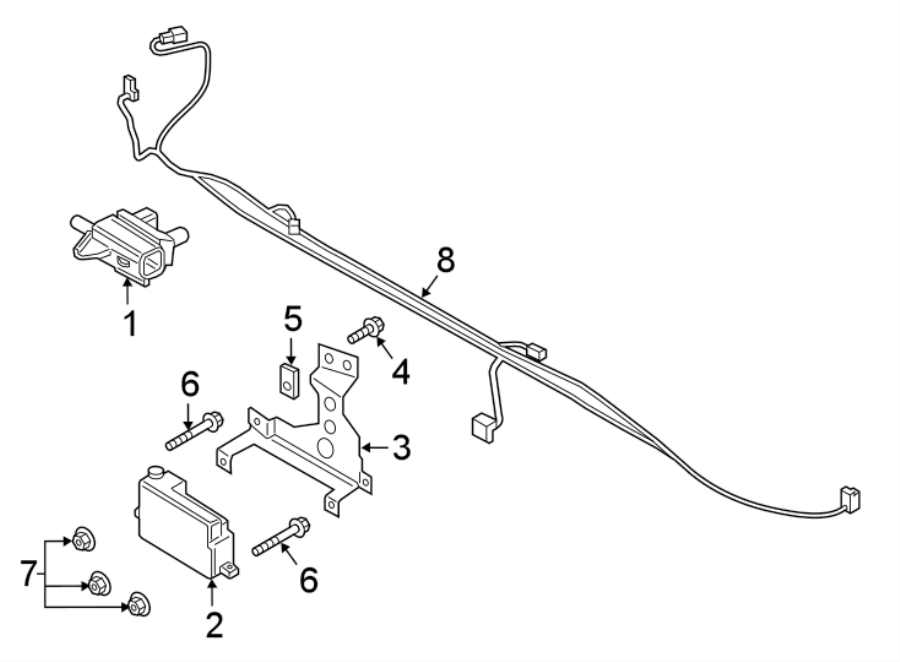 Diagram FRONT BUMPER. ELECTRICAL COMPONENTS. for your 2006 Ford F-150 5.4L Triton V8 FLEX A/T 4WD FX4 Standard Cab Pickup Fleetside 