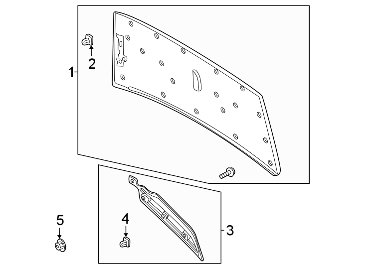 Diagram Hood. Exterior trim. for your Ford F-150  