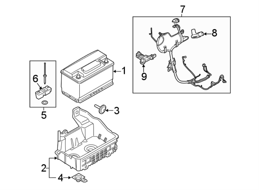 Diagram BATTERY. for your Ford F-150  