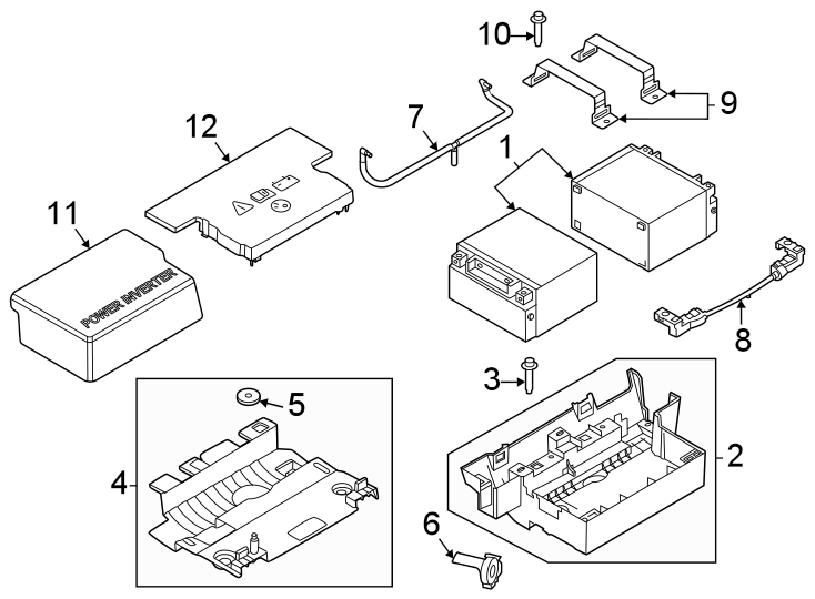 Diagram Battery. for your 2023 Ford F-150   