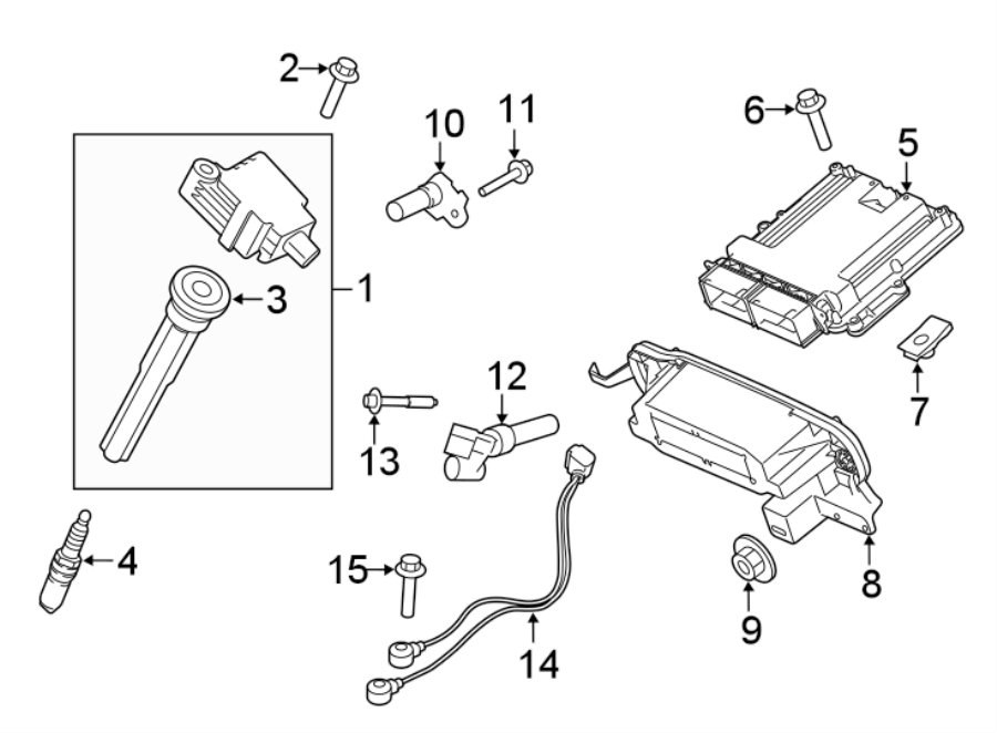 Diagram IGNITION SYSTEM. for your 2001 Ford F-150   