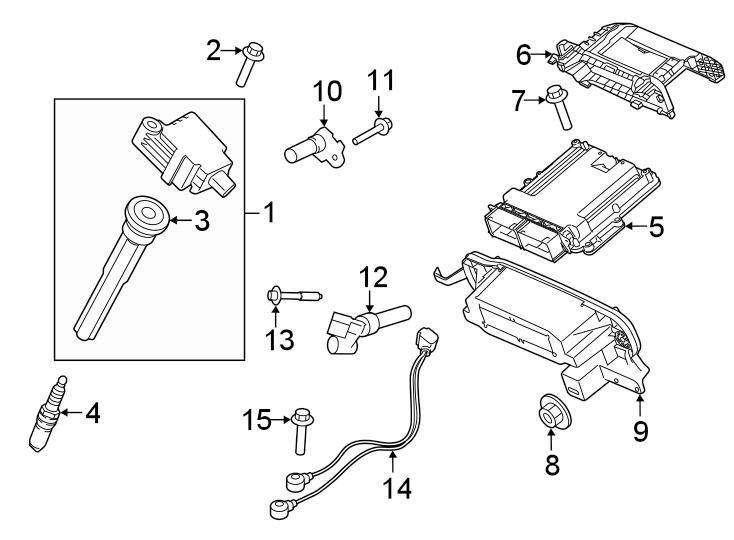 Diagram Ignition system. for your 2023 Ford F-150   