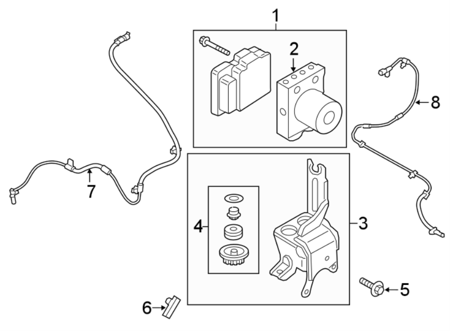 Diagram Abs components. for your 2019 Ford F-150   