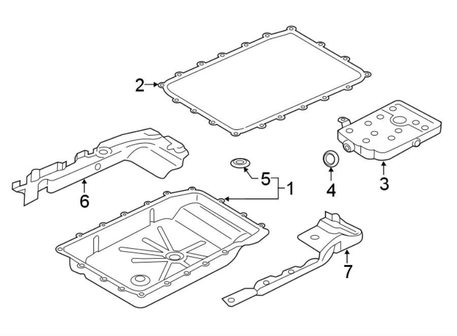 Diagram TRANSMISSION COMPONENTS. for your Ford F-150  