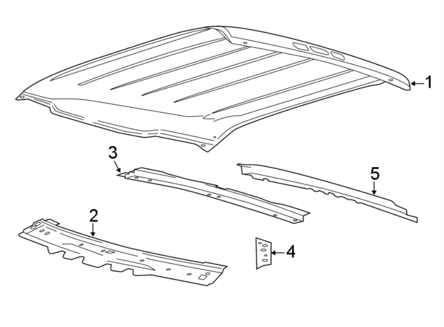 Diagram ROOF & COMPONENTS. for your Ford F-150  