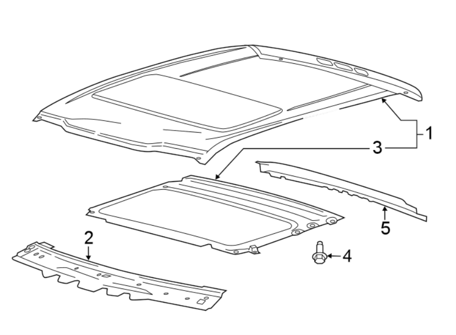 Diagram ROOF & COMPONENTS. for your 2017 Ford F-150   