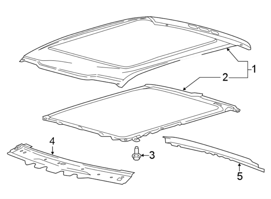 Diagram Crew cab. W/SUNROOF. for your Ford F-150  