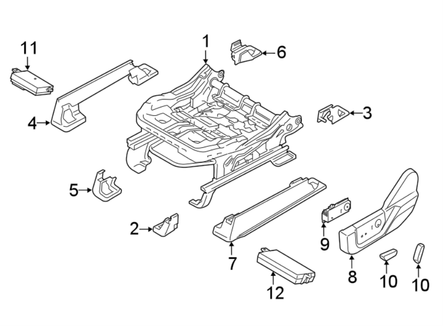 Diagram SEATS & TRACKS. TRACKS & COMPONENTS. for your 2006 Ford Expedition   