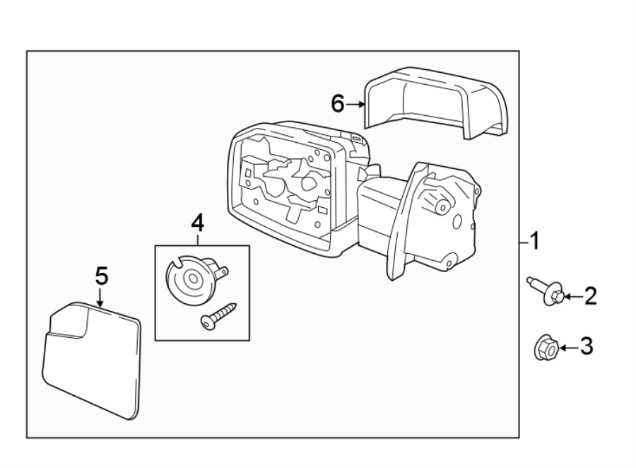 Diagram FRONT DOOR. OUTSIDE MIRRORS. for your Ford F-150  