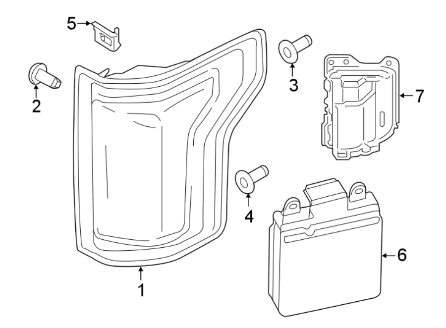 Diagram REAR LAMPS. TAIL LAMPS. for your 2020 Ford F-150   