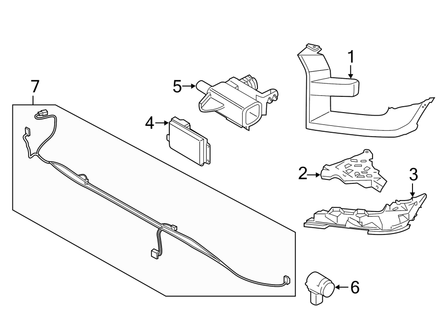 Diagram Front bumper. Seats & tracks. Bumper & components. for your 2019 Lincoln MKZ Reserve I Sedan  