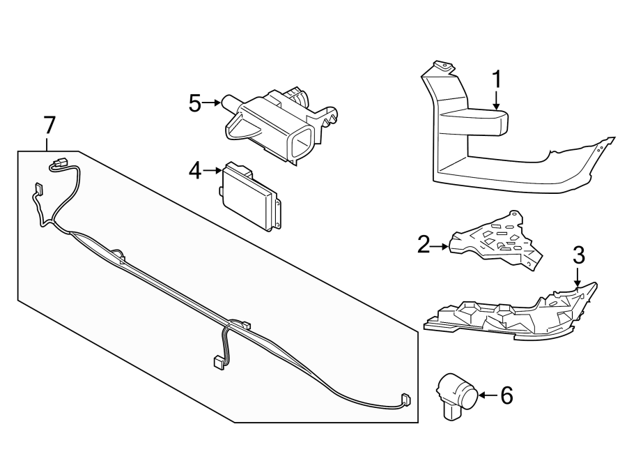 Diagram Front bumper. Bumper & components. for your 2015 Lincoln MKZ   