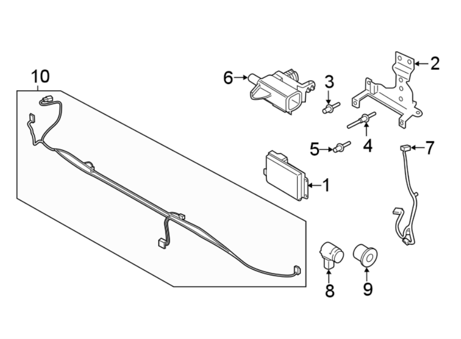 Diagram FRONT BUMPER. BUMPER & COMPONENTS. for your 2018 Ford F-150  Lariat Extended Cab Pickup Fleetside 