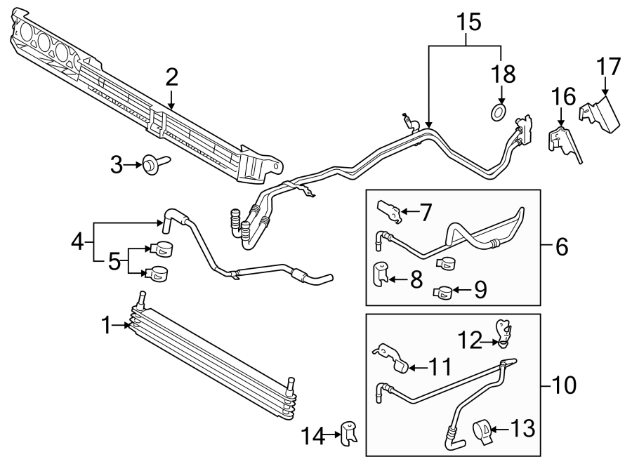 Diagram TRANS OIL COOLER. for your 1988 Ford F-150   