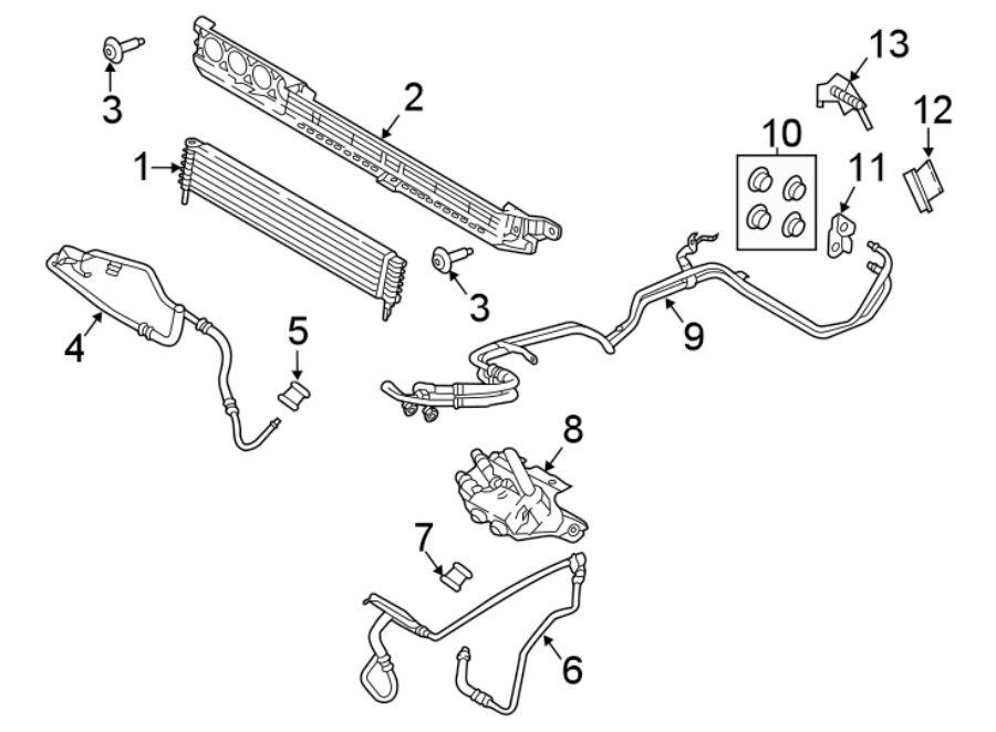 Diagram TRANS OIL COOLER. for your 2015 Ford F-250 Super Duty   