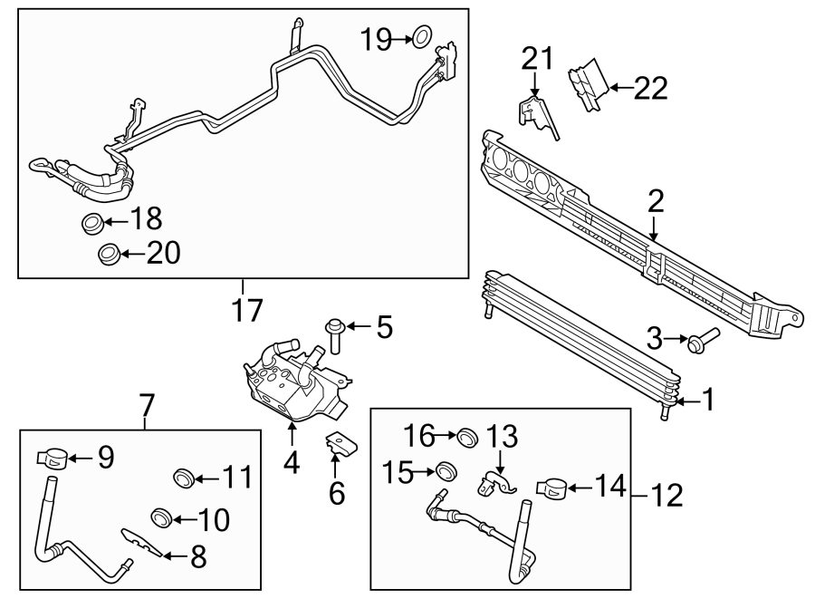 Diagram TRANS OIL COOLER. for your Ford F-150  