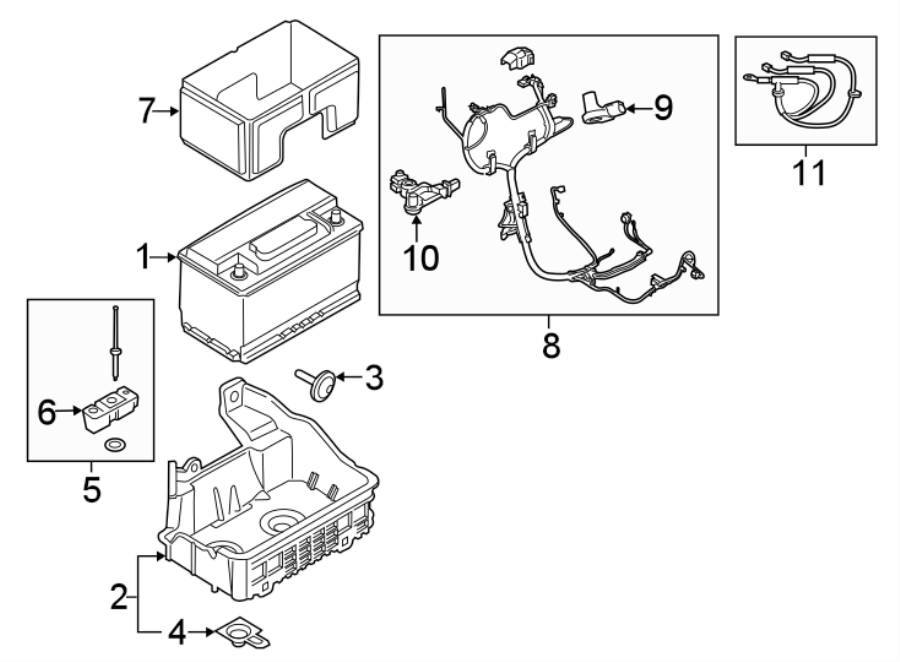 Diagram BATTERY. for your 2017 Ford F-150   