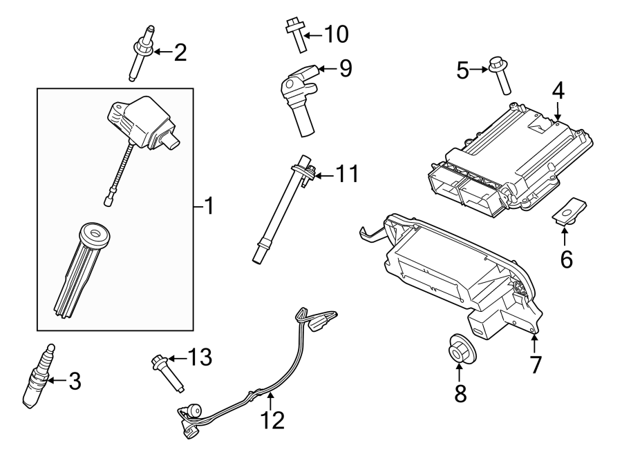 Diagram IGNITION SYSTEM. for your 2006 Ford F-150   