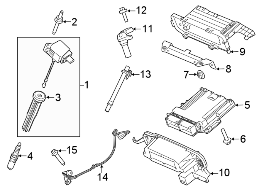 Diagram IGNITION SYSTEM. for your Ford F-150  