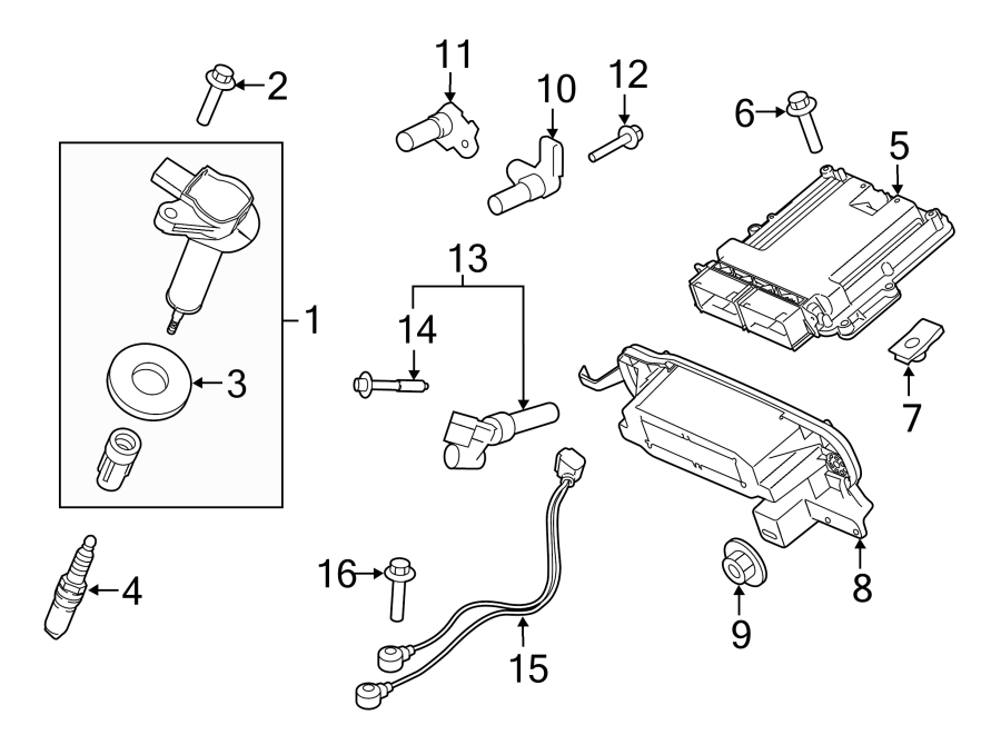 Diagram IGNITION SYSTEM. for your 1992 Ford F-150   