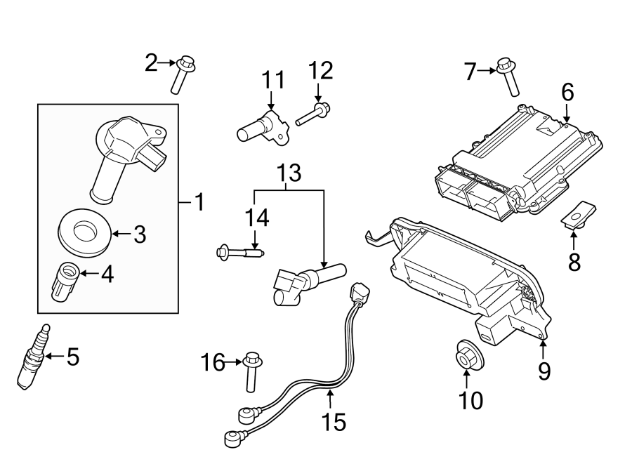 Diagram IGNITION SYSTEM. for your 1992 Ford F-150   